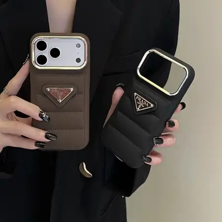 ブランドiphone17ケース prada iphone17pro/17promaxケース ダウンジャケット レザー