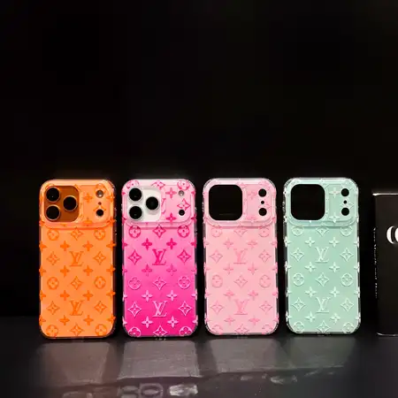 新しい ヴィトン風iphone17/17promaxケース カラフル モノグラム