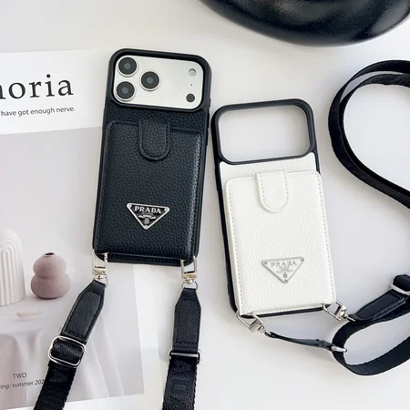 PRADA プラダiphone17/17promax/16/15ケース ショルダー ストラップ付き