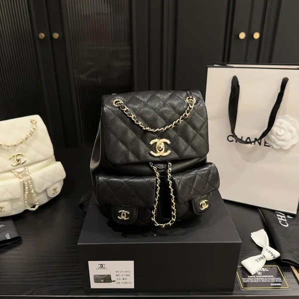 シャネル duma デュマ バックパック キャビアレザー