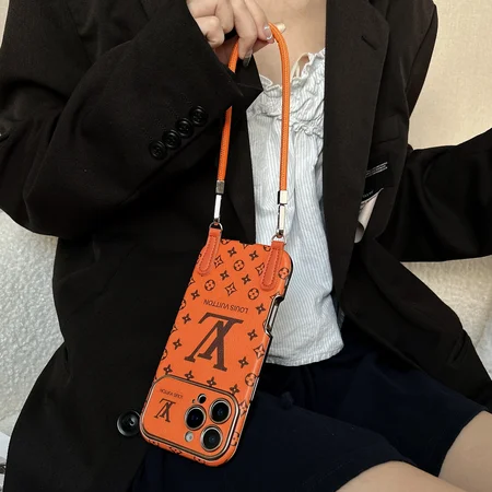 ルイビトン iphone17 17pro携帯ケース モノグラム レザー オレンジ