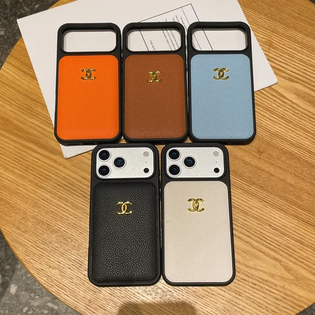 女性愛用 Chanel iPhone17/17air携帯ケース シュリンクレザー メタルロゴ