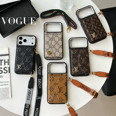 Louis Vuitton iphone17pro/17promaxスマホケース ショルダー ストラップ付き