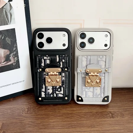 ディオール オブリークiphone17/17promax 携帯ケース ロックボタンカードケース