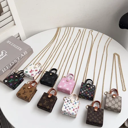 ブランドairpodsケース 女性向 ルイヴィトン airpods 4/3/2 ケース スマホ ショルダー チェーン付き