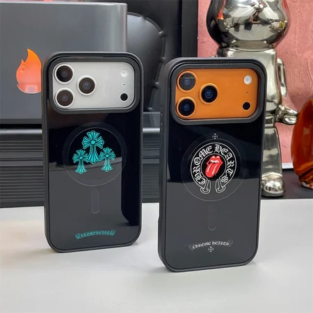 クロームハーツ iphone17/17promaxスマホケース 背面ガラス 滑り止め付 分離式 MagSafeケース