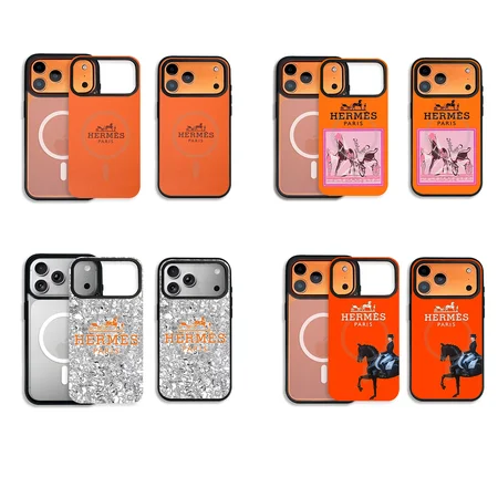 MageSafe対応 分体式 スマホケース エルメス iphone17/17proケース 背面 ガラス 耐衝撃