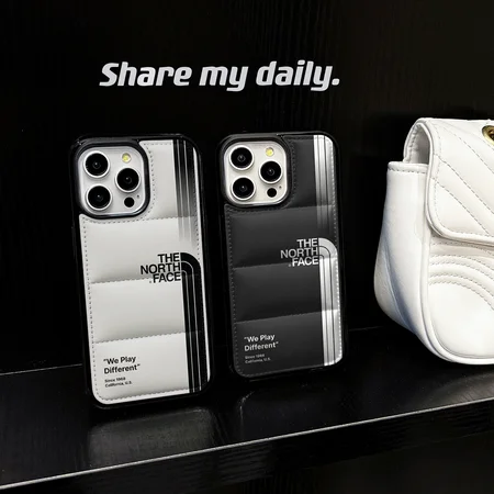 THE NORTH FACE ダウンジャケット風 iPhone17ケース 耐衝撃 おしゃれ