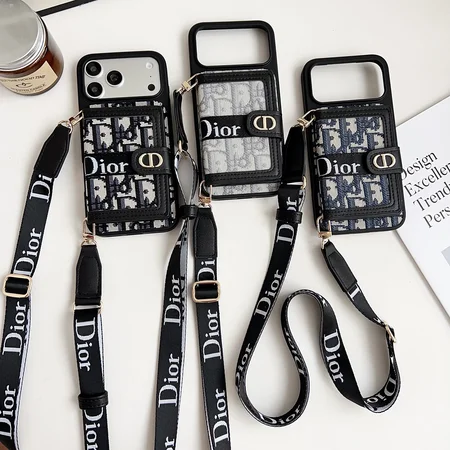 ディオール オブリーク iPhone17 Pro Max ケース ショルダー カード収納