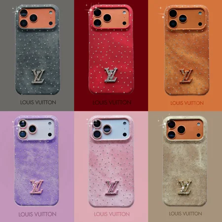 6色展開 ルイヴィトン iphone17 17promaxスマホケース ダイヤモンド ドット柄 キラキラ レディース 可愛い