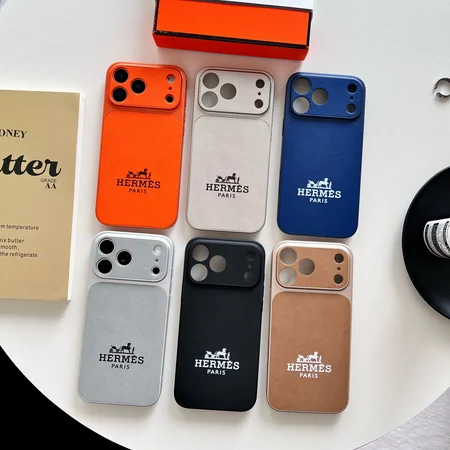 高级感 エルメス レザー調 iPhone17/17ProMax携帯カバー スリム おしゃれ 耐衝撃