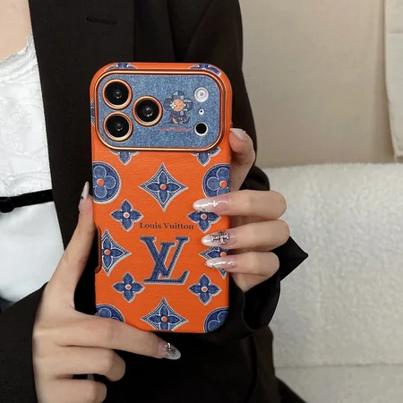 大きいカメラ窓 ルイヴィトン iPhone17/17proスマホケース 花 ヴィヴィエンヌ かわいい