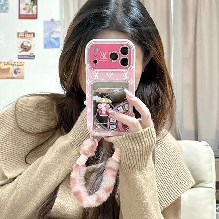 カード入れ ルイビトン iphone17/17promax携帯ケース シリコン製 手首バンド ストラップ付き 落下防止