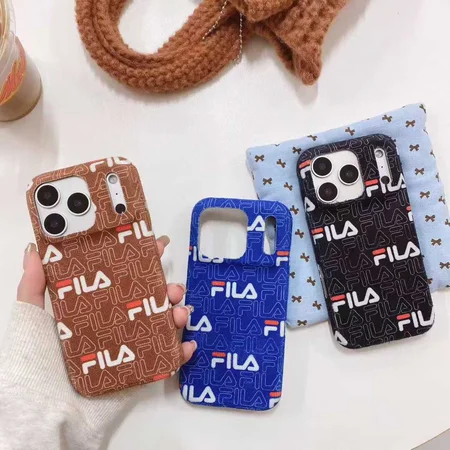 フィラ Fila コーデュロイスマホケース iPhone17/17Pro/16/15/14 耐衝撃 全面保護 男女兼用