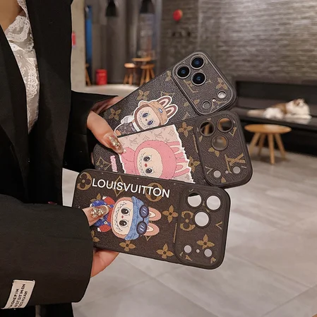 ルイヴィトン LABUBU コラボ iphone17 17promax携帯ケース アニメ風 可愛い おしゃれ 男女兼用