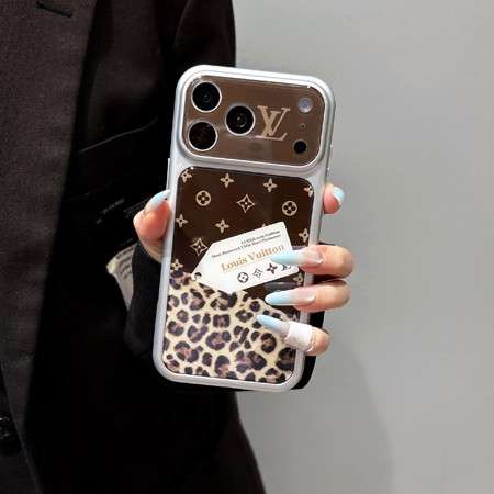 ヒョウ柄 ルイヴィトン iphone17promax/17ケース 肌触りシリコン モノグラム おしゃれ