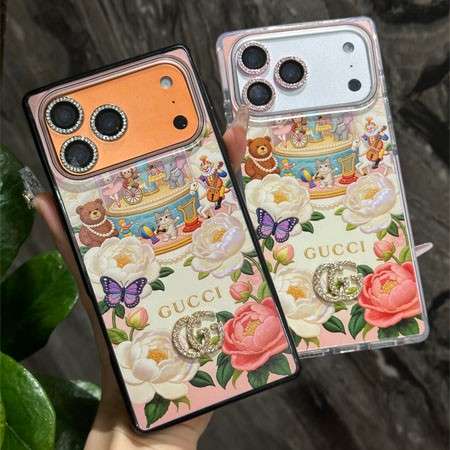 グッチiphone17promax/17携帯ケース トランク型 花柄・動物柄 かわいい