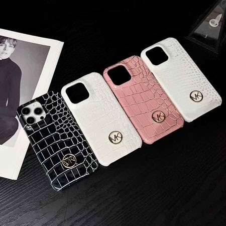 マイケルコース スリム iPhone17pro/17promax/17eケース ワニ柄 レザー 4色