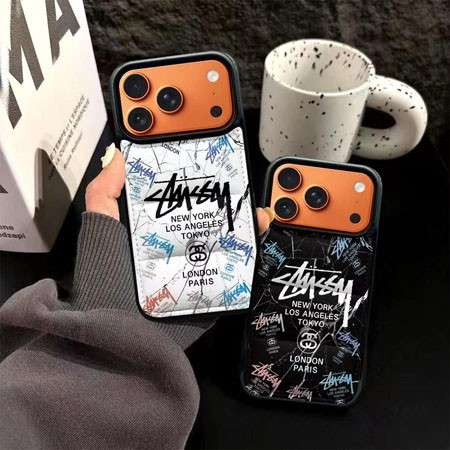 ステューシー アイホン17 17プロマックス スマホケース ダウンジャケット風 原型のロゴマーク