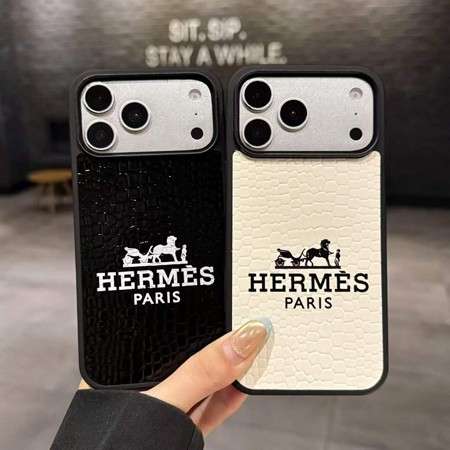 ワニ柄レザー エルメス iphone17air 17proケース 全面保護 女性 オシャレ