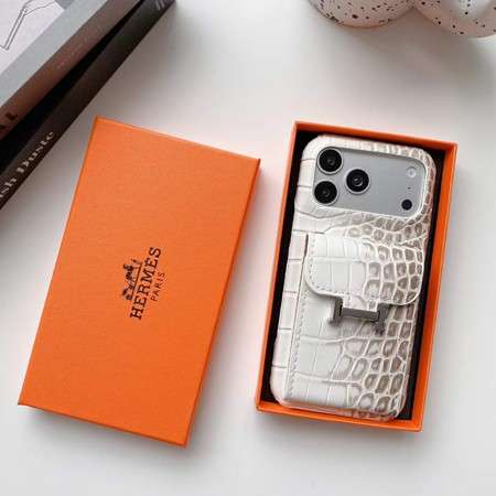 エルメス iphone17 17promax携帯ケース ワニ柄 レザー 大容量 カード収納
