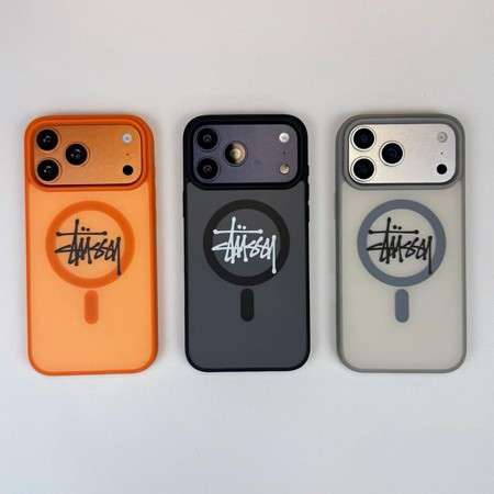 stussy iphone17pro/17promaxケース MagSafe対応 親肌手触り