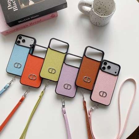 新しい DIOR iPhone17ケース ショルダーストラップ付き