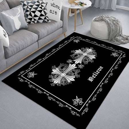 Chrome Hearts クロムハーツ定番ロゴ柄をあしらったフランネルカーペット