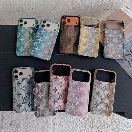 ルイヴィトン iphone18pro/18promax スマホケース 布調 モノグラム 刺繍 風 ストライプ柄 薄型 超軽量 スリム 耐衝撃カバー