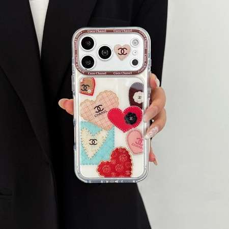 iphone18pro 携帯ケース CHANEL iPhone18/18promax 透明 クリア ケース ハート ココマーク かわいい
