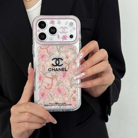 シャネル iphone18pro/18promax スマホケース フラワー･イラスト 3D立体パターン かわいい
