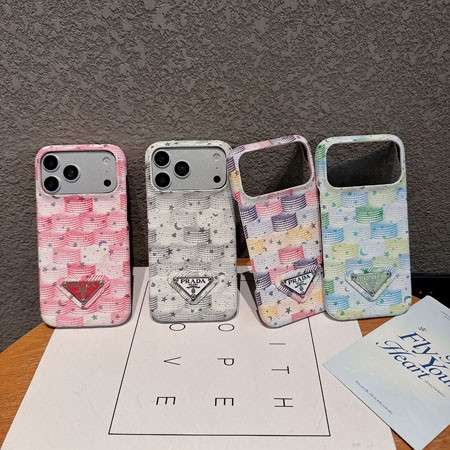 スリム iPhone18proケース Prada iPhone18promax 携帯ケース PUレザー 3D立体 円柱紋デザイン 新品
