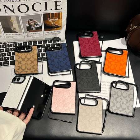 2026 新型 iphone Duo ケース COACH シグネチャー レザー アイフォン DUO 折りたたみ 携帯ケース 薄型 軽量 スリム