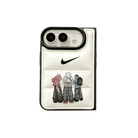 ナイキ iPhone Duoケース ダウンジャケット風 キャラクター アニメ かわいい