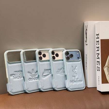 ハイ ブランド iphone18proケース HERMES iphone18promax携帯ケース エンボスレザー ロゴ型押し 男女兼用 かわいい ブルー