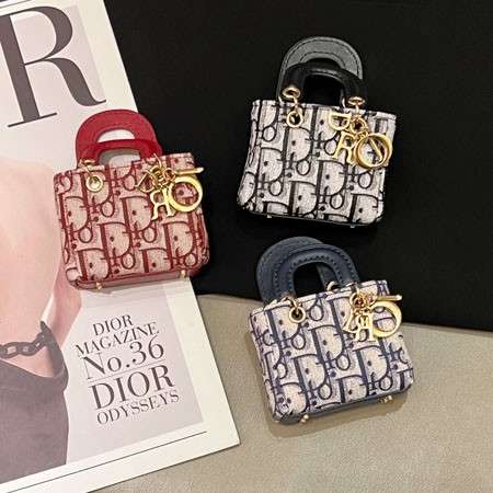 Dior airpods 第五世代 イヤホンケース ミニ バッグ型 カナージュ オブリーク柄 レディース ファッション