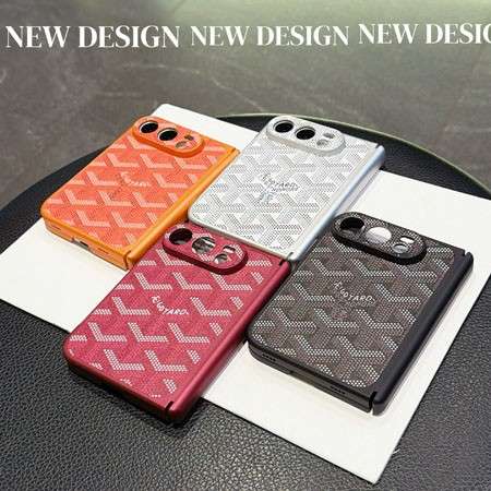iphone duoケース ブランド Goyard iPhone Duo 折りたたみ型 スマホケース フチ高設計 レンズ保護 擦り傷防止