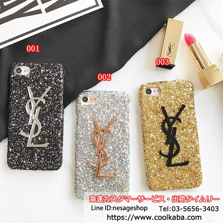 YSL iPhonexケース キラキラ