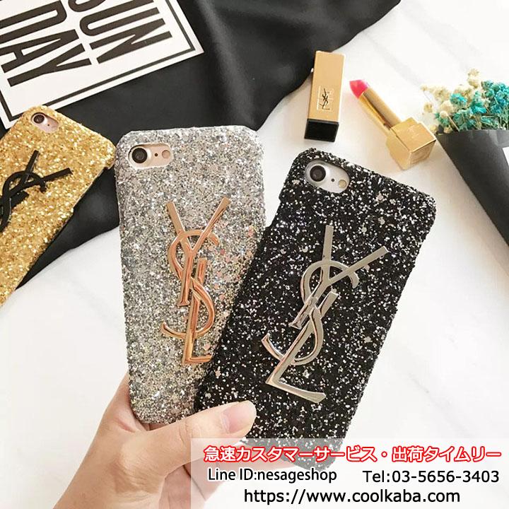 YSL iPhonexケース キラキラ