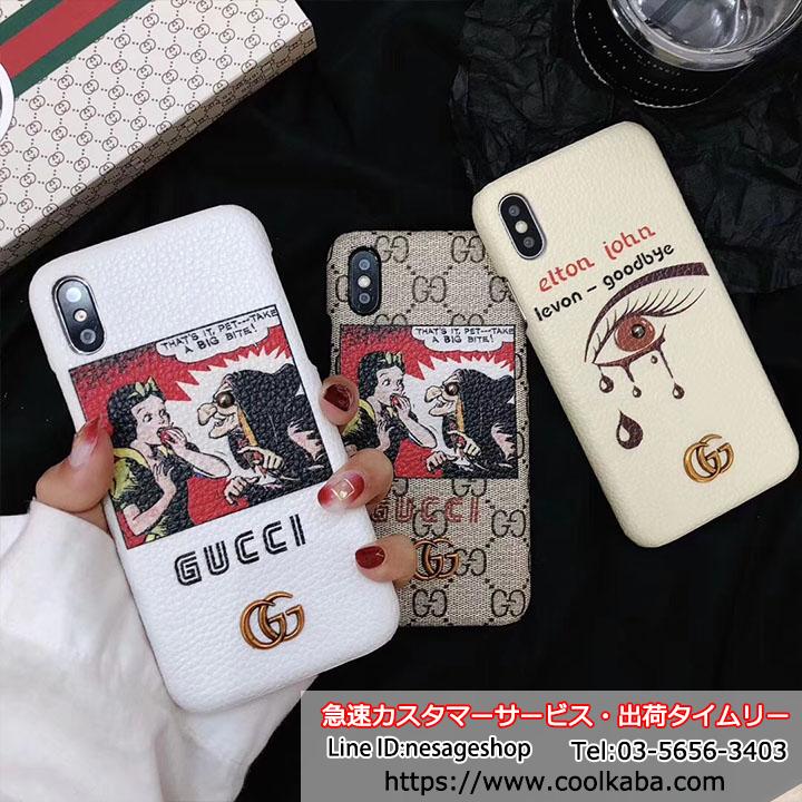 iphone8/8plus カバー グッチ パロディ
