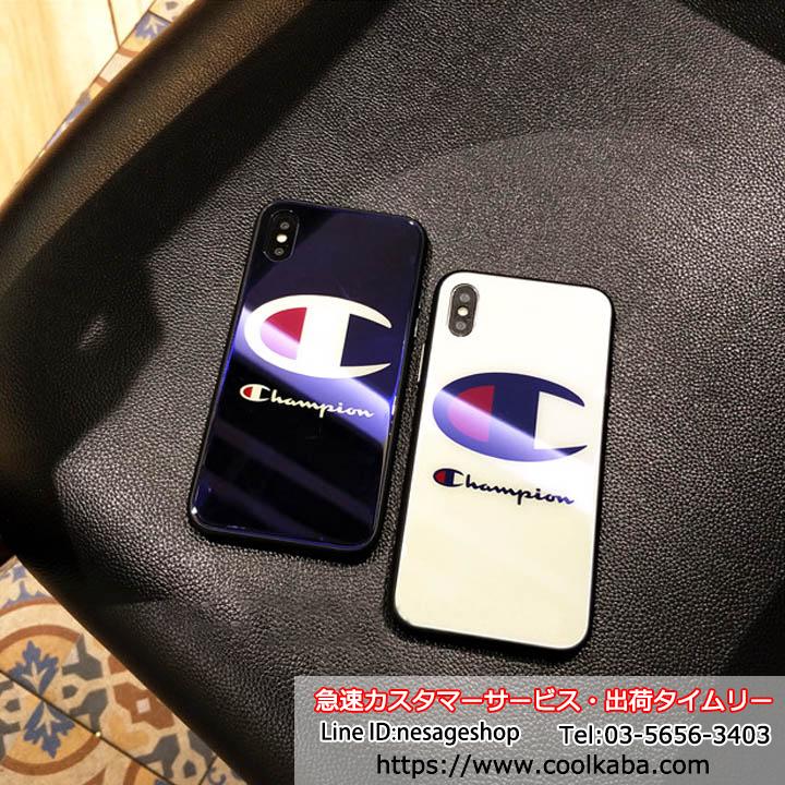 チャンピオンiPhone xケース ガラス