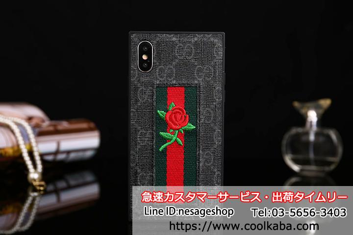 GUCCI iphone7plusケース 刺繍花柄