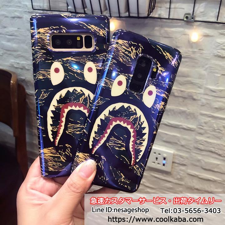 Galaxy S7エッジカバー AAPE オシャレ ギャラクシーS9 S9+ケース エーエイプ
