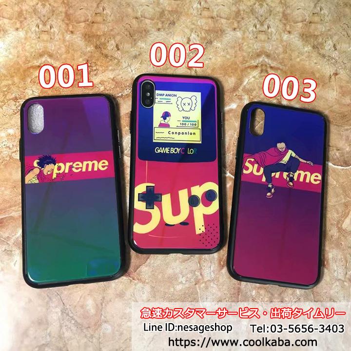 iPhoneX 夜光ケース シュプリーム