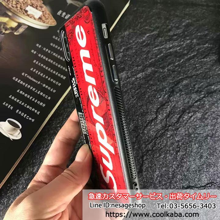 アイホン8プラス カバー Supreme ガラス面