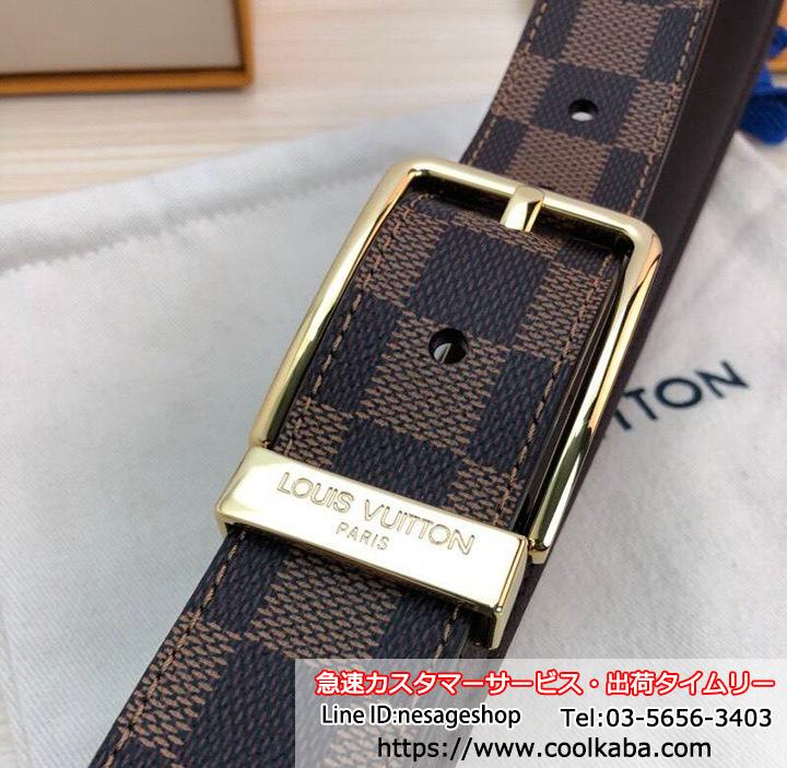 レザーベルト LOUIS VUITTON メンズ