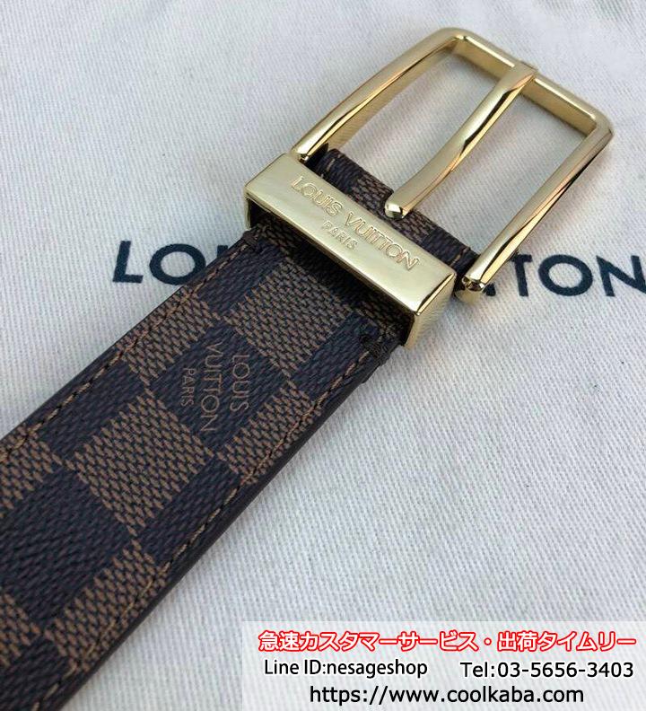 ルイヴィトン ベルト ダミエ モノグラム LOUIS VUITTON レザーベルト メンズ ブランドコピー