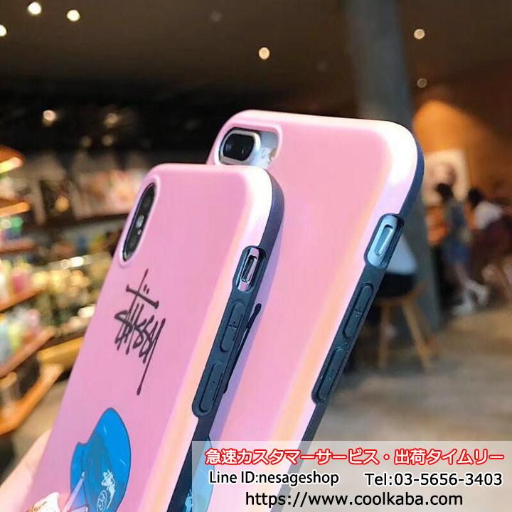 iPhone8plus ジャケットケース stussy