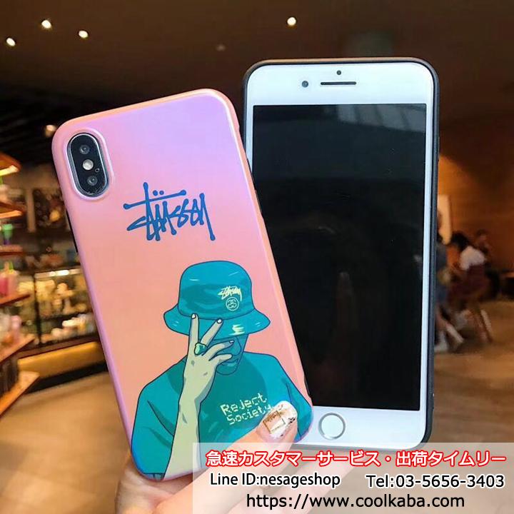 STUSSY ジャケット iphone7/7plusカバー