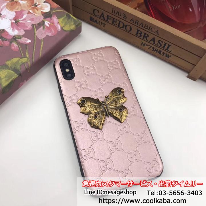 gucci iphonexr ケース 蝶々